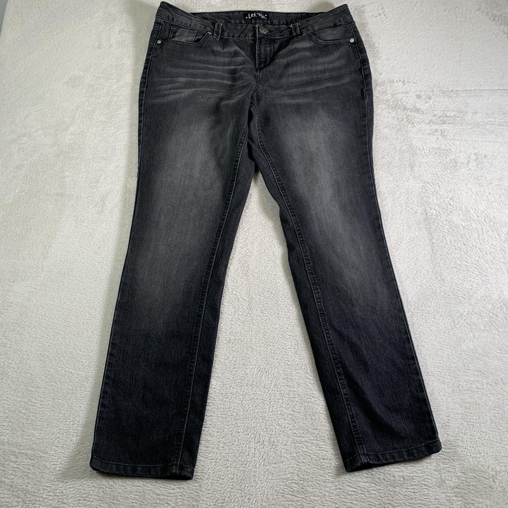 Lei Jeans Womens Juniors 15 Black Gray Ashley Lowrise Skinny Stretch Denim 36x31